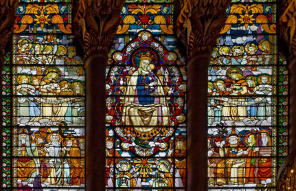 Basilique Notre-Dame de Fourvière à Lyon ddans le Rhône