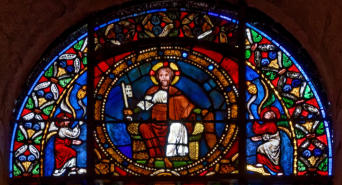 Christ trônant entre 2 anges (voir les originaux au Victoria et Albert Museum de Londres)