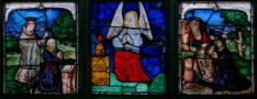 Donateurs présentés par saint Jérôme et par un saint moine - Un ange